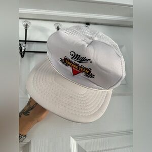 Miller White Racing Team Hat
